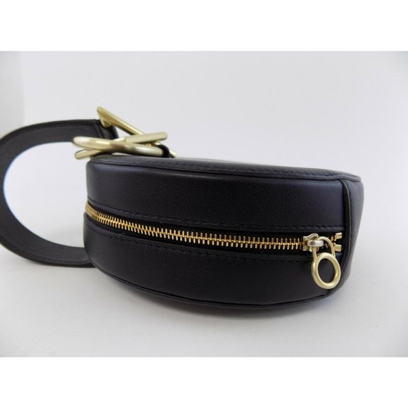 Tara Zadeh Azar Leather Clutch Black Handbag Retail $570 - Picture 7 of 8